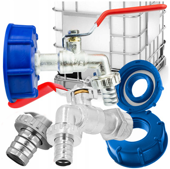 KRAN DO MAUZERA ZAWÓR DO MAUZERA 1000 NA WĄŻ 1/2’’ CZERPALNY IBC PRZYŁĄCZE 13955579964