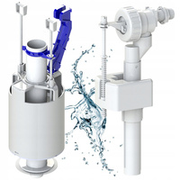 ZESTAW NAPRAWCZY WC DO SPŁUCZKI CERSANIT Zawór spustowy + Zawór Napełniający 1/2"