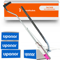 TAKER DO PODŁOGÓWKI METALOWY TACKER PODŁOGOWEGO + 2000 SPINKI DO PODŁOGÓWKI 15142448683