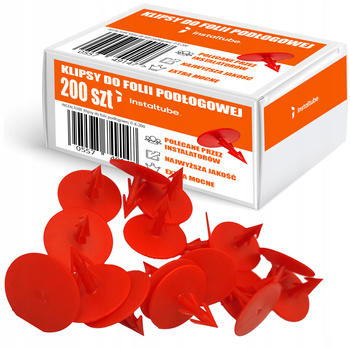 Spinki Klipsy do mocowania Folii 30 mm Podłogowej Klips Podłogówki 1000szt. 17160081003