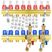 ROZDZIELACZ DO PODŁOGÓWKI 8 OGRZEWANIA PODŁOGOWEGO ZESTAW ODPOWIETRZAJĄCY 17136363884