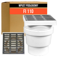 WPUST PODŁOGOWY KRATKA ŚCIEKOWA 15cm 110 REGULACJA