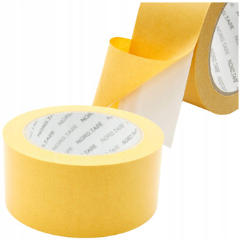 TAŚMA DWUSTRONNA MOCNA 25m KLEJĄCA MONTAŻOWA Do Wykładzin Luster Dywanów