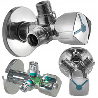 ZAWÓR DO BATERII 1/2 x 3/8 ZAWÓR KĄTOWY PODWÓJNY