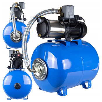 ZESTAW HYDROFOROWY 80L POMPA WIELOSTOPNIOWA MH MHI 1300 HYDROFOR CICHA INOX 16504961251