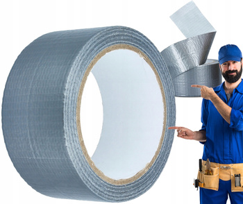 TAŚMA SREBRNA BARDZO MOCNA DO NAPRAWY PLANDEK Duct Tape Taśma Wodoodporna