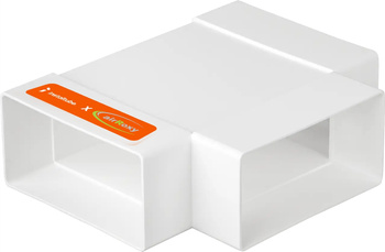 TRÓJNIK WENTYLACYJNY 220x55 TRÓJNIK KANAŁU PŁASKI ŁĄCZNIK DO WENTYLACJI