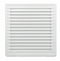KRATKA WENTYLACYJNA Z REGULACJĄ 80-150 mm 17x17 cm BIAŁA Nawiewno-Wywiewna