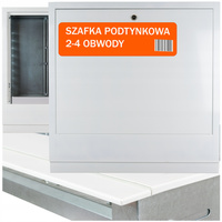 SZAFKA PODTYNKOWA DO ROZDZIELACZA 2-4 OBWODY Z MASKOWNICĄ REGULOWANA