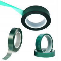 TAŚMA WYSOKOTEMPERATUROWA 30x66m DO MALOWANIA PROSZKOWEGO ZIELONA TERMICZNA